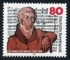 Germany 1463, MNH. Michel 1284. Carl Maria Von Weber, Composer, 1986. - Ungebraucht