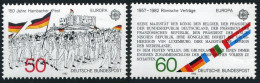 Germany 1372-1373, MNH. Mi 1130-1131. EUROPE CEPT-1982. Hambach Meeting, Flags. - Ungebraucht