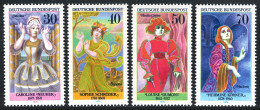 Germany 1225-1228, MNH. Mi 908-911. Actresses. Caroline Neuber Sophie Schroder, - Unused Stamps