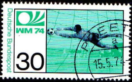 RFA Poste Obl Yv: 657/658 Coupe Du Monde De Football Allemagne (TB Cachet Rond) - Usati