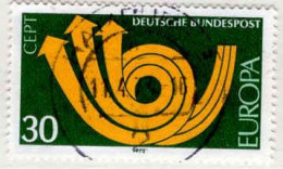 RFA Poste Obl Yv: 618/619 Europa Cept Cor De Poste (Beau Cachet Rond) (Thème) - Used Stamps