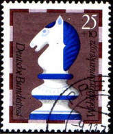 RFA Poste Obl Yv: 592/595 Bienfaisance Pièces D'échec (TB Cachet Rond) - Used Stamps