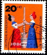 RFA Poste Obl Yv: 551/554 Wohlsfahrtsmarke Jouets En Bois (TB Cachet Rond) - Used Stamps