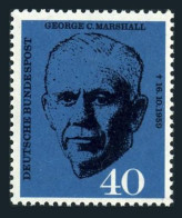 Germany 821, Lightly Hinged. Michel 344. General George Marshall, 1960. - Neufs