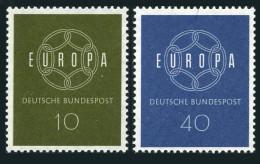 Germany 805-806,MNH.Michel 320-321. EUROPE CEPT-1959.6-Link Chain. - Unused Stamps