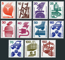 Germany 1074-1085,MNH.Michel 694-703,773. 1971-1973.Accident Prevention. - Unused Stamps