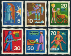 Germany 1022-1027, MNH. Michel 629-634. Honoring Voluntary Services, 1970. - Neufs