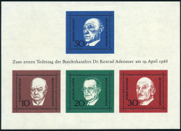 Germany 982 Sheet,MNH.Konrad Adenauer,Churchill,Aicide De Gasperi,Robert Schuman - Neufs