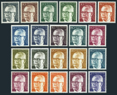 Germany 1028-1044, MNH. Michel 635/732. President Gustav Heinemann. 1970-1973. - Ongebruikt