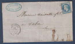 Haute Garonne -  GC 464 Et Cachet 22  BESSIERES - 1849-1876: Période Classique