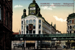 CPA Hamburg Altstadt, Rödingsmarkt, Graskeller, Hochbahn, Herrenkonfektionshaus Peek & Cloppenburg - Autres & Non Classés