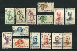 MADAGASCAR (RF) : DIVERS - N° Yt 300+302/303+306/310+312/316+318 Obli. - Used Stamps