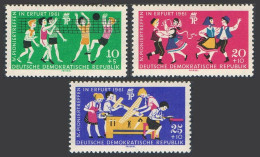 Germany-GDR B76-B78, MNH. Mi 886-888. Youth Pioneers, 1961. Volleyball, Dancing, - Neufs