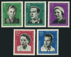 Germany-GDR B71-B76, MNH. Mi 808-812. Portraits 1961. Werner Kube,Hanno Gunther, - Ungebraucht