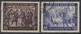 Germany-GDR 10NB1-NB2, CTO. Mi 198-199. Leipzig Autumn Fair, Soviet Zone, 1948. - Unused Stamps
