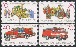 Germany-GDR 2613-2616,MNH.Michel 3101-3104. Fire Engines,1987. - Nuevos