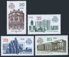 Germany-GDR 2587-1290,MNH.Mi 3071-3074. Berlin,750th Ann.1987.Architecture. - Unused Stamps