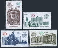 Germany-GDR 2587-1290,MNH.Mi 3071-3074. Berlin,750th Ann.1987.Architecture. - Neufs