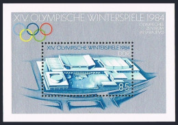 Germany-GDR 2388, MNH. Mi 2843 Bl.74. Olympics Sarajevo-1984. Olympic Center. - Nuevos