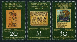 Germany-GDR 2207-2209,MNH.Mi 2636-2638. Literary Treasures In GDR Libraries,1981 - Ongebruikt