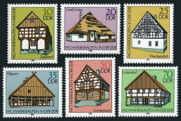 Germany-GDR 2199-2204, MNH. Michel 2623-2628. Frame Houses, 1981. - Ungebraucht