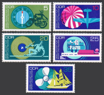 Germany-GDR 1388-1392, MNH. Mi 1773-1777. Society For Sport & Technology, 1972. - Nuevos