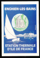 CPSM / CPM 10.5 X 15 Val D'Oise ENGHIEN LES BAINS 9ème Festival Carte Postale Graphisme 1997 Création Alexandre - Enghien Les Bains