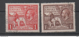 UK, GB, Great Britain, Used, 1925, Michel 168 - 169, British Empire Exhibition - Used Stamps