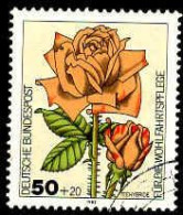 RFA Poste Obl Yv: 982/985 Wohlfahrtspflege Roses De Jardin (cachet Rond) - Gebraucht