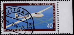 RFA Poste Obl Yv: 888/891 Für Die Jugend Aéronautique Bord De Feuille - Used Stamps