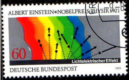 RFA Poste Obl Yv: 865/867 Nobel Allemands Einstein Von Laue & Hahn (TB Cachet Rond) - Oblitérés