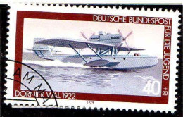 RFA Poste Obl Yv: 850/853 Für Die Jugend Aéronautique (TB Cachet Rond) - Used Stamps