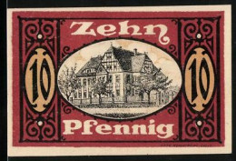 Notgeld Allstedt 1920, 10 Pfennig, Villa Und Wappen  - Lokale Ausgaben