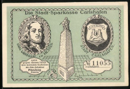 Notgeld Carlshafen, 50 Pfennig, Carl Landgraf Zu Hessen, Stadtwappen, Weser Und Hessische Klippen  - [11] Local Banknote Issues