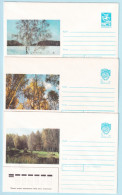 USSR 1989.1117-1211. Seasons. Prestamped Covers (3), Unused - 1980-91