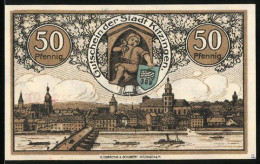 Notgeld Kitzingen 1920, Flusspanorama Mit Dampfer, Biertrinker Vor Falterturm  - [11] Local Banknote Issues