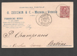 A. ZECCHIN & C. MURANO VENEZIA / FABBRICHE MINIO DI PURO PLOMBO / COLORAZIONE DEL VETRO   F196 - Other & Unclassified
