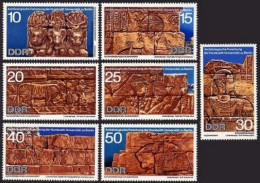 Germany-GDR 1215-1221, MNH. Mi 1584-1590. Archaeological Work In Africa, 1970. - Nuovi