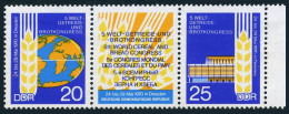 Germany-GDR 1206-1207a, MNH. Mi 1575-1576. World Cereal And Bread Congress,1970. - Nuovi