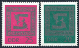 Germany-GDR 1152-1153,MNH.Michel 1517-1518. ILO,50th Ann.1969. - Unused Stamps
