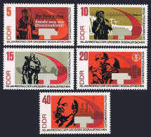 Germany-GDR 955-959, MNH. Michel 1312-1316. Russian October Revolution,50, 1967. - Unused Stamps