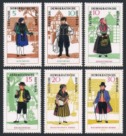 Germany-GDR 859-864, MNH. Mi 1214-1219. Costume, 1966. Altenburg, Mecklenburg, - Unused Stamps