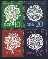 Germany-GDR 837-840, MNH. Michel 1185-1188. Lace Designs, 1966. - Unused Stamps