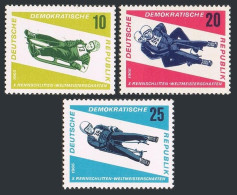 Germany-GDR 808-810, MNH. Mi 1156-1158. 10th Tobogganing Championships, 1966. - Ungebraucht