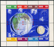 Germany-GDR 634 Ah,MNH.Michel 926-933 Klb. Gagarin,Titov,Nikolaev,Popovich,1962. - Nuovi