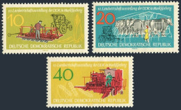 Germany-GDR  611-613, Hinged. Mi 895-897. 10th Agricultural Exhibition, 1962. - Unused Stamps