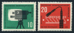 Germany-GDR 574-575, MNH. Michel 861-862. Stamp Day 1961. Television, Radio. - Nuovi