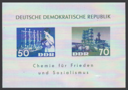 Germany-GDR 646 Ab Sheet,MNH.Michel Bl.18. Chemistry For Peace & Socialism,1963. - Nuevos