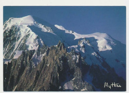 CPSM /CPM 10.5 X 15 Haute Savoie Lever De Soleil Sur Le Le MONT BLANC Aiguilles Du Goûter, De Chamonix Et Du Midi - Andere & Zonder Classificatie