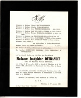 Ogy 1866 - Ellezelles 1960 ,Joséphine Dutranoit - Obituary Notices